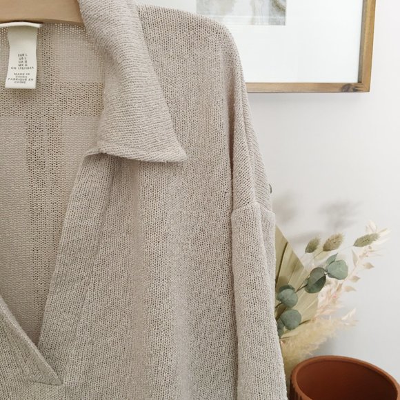 H&M Collared top in Beige - Picture 3 of 6